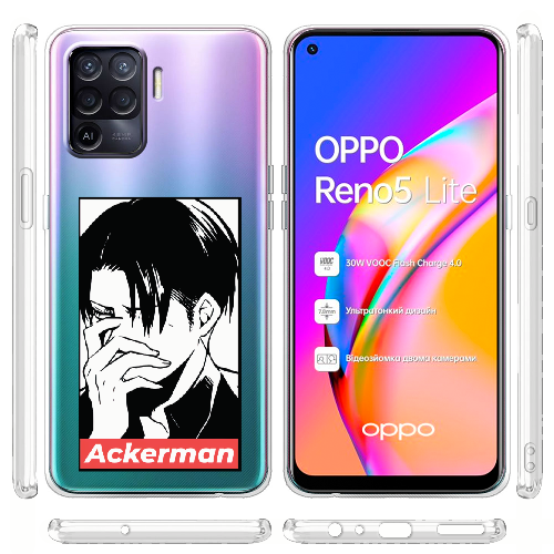 Чехол BoxFace OPPO Reno5 Lite Attack On Titan - Ackerman