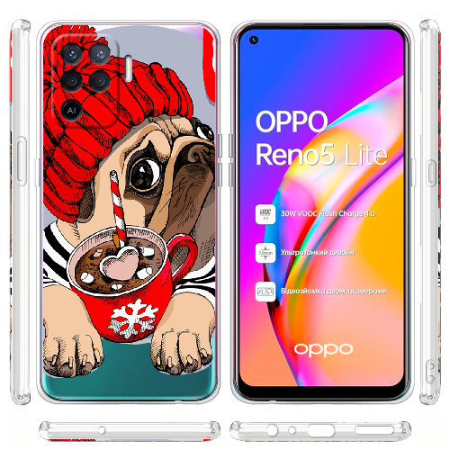 Чехол BoxFace OPPO Reno5 Lite Winter Puggy