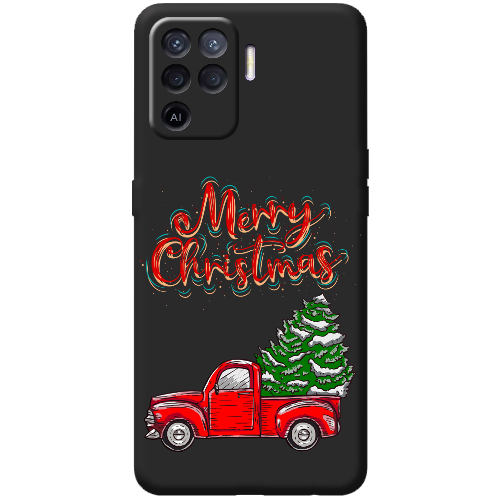 Чехол BoxFace OPPO Reno5 Lite Holiday Car Merry Christmas