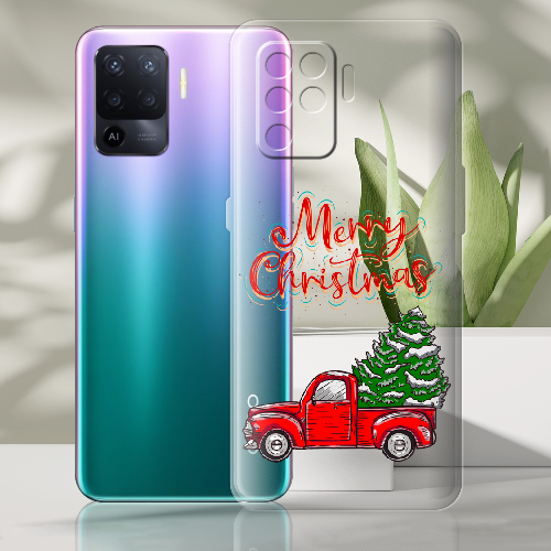 Чехол BoxFace OPPO Reno5 Lite Holiday Car Merry Christmas