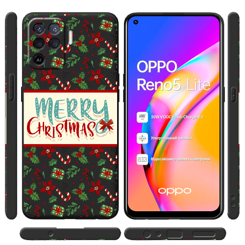 Чехол BoxFace OPPO Reno5 Lite Vintage Christmas Congratulation