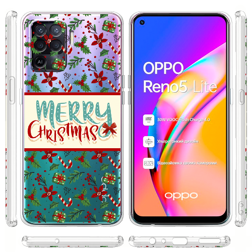 Чехол BoxFace OPPO Reno5 Lite Vintage Christmas Congratulation