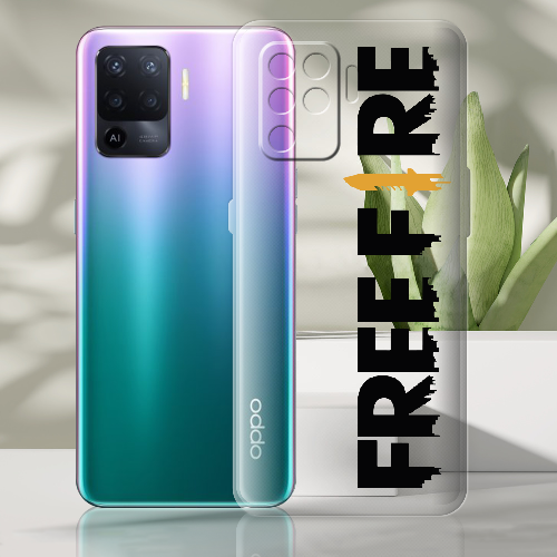 Чехол BoxFace OPPO Reno5 Lite Черный Free Fire