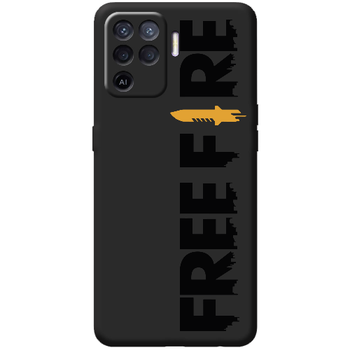 Чехол BoxFace OPPO Reno5 Lite Черный Free Fire