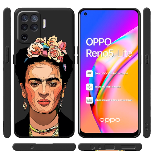 Чехол BoxFace OPPO Reno5 Lite Фрида Кало Поп Арт