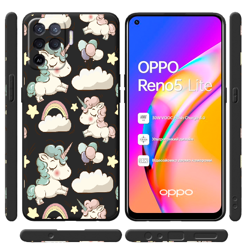 Чехол BoxFace OPPO Reno5 Lite Unicorns