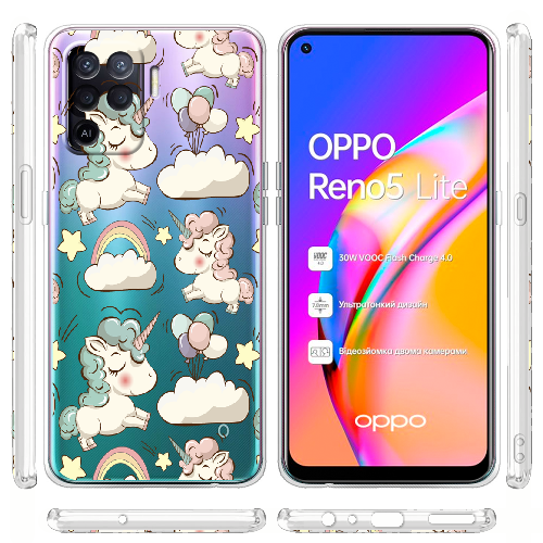 Чехол BoxFace OPPO Reno5 Lite Unicorns