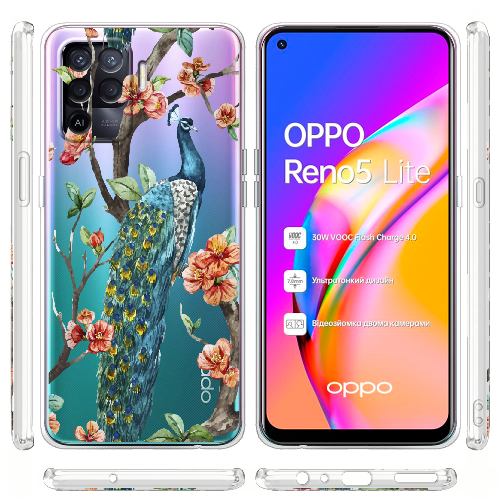 Чехол BoxFace OPPO Reno5 Lite Noble Peacock