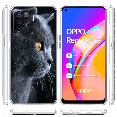 Чехол BoxFace OPPO Reno5 Lite English cat