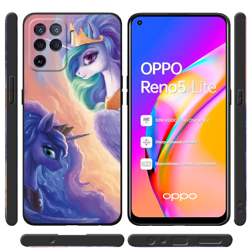 Чехол BoxFace OPPO Reno5 Lite My Little Pony Rarity Princess Luna