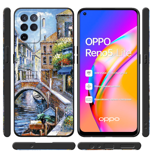 Чехол BoxFace OPPO Reno5 Lite Венеция картина Импрессионизм