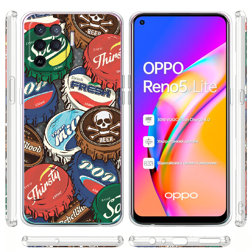 Чехол BoxFace OPPO Reno5 Lite Drink Lids