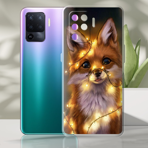 Чехол BoxFace OPPO Reno5 Lite Рождественская лиса