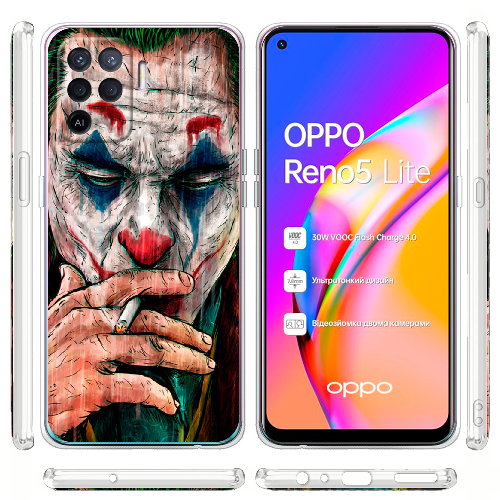 Чехол BoxFace OPPO Reno5 Lite Joker Smoking