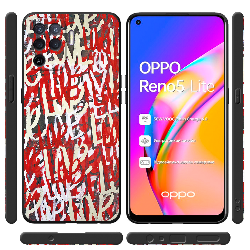 Чехол BoxFace OPPO Reno5 Lite Love Graffiti