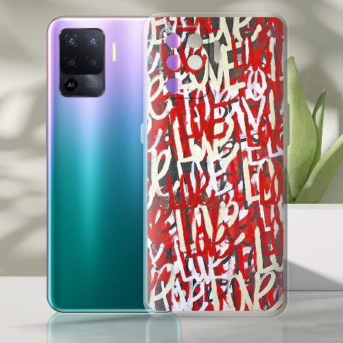 Чехол BoxFace OPPO Reno5 Lite Love Graffiti