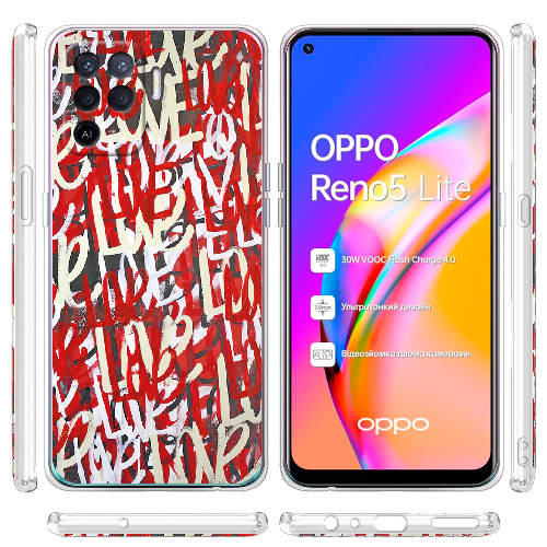 Чехол BoxFace OPPO Reno5 Lite Love Graffiti