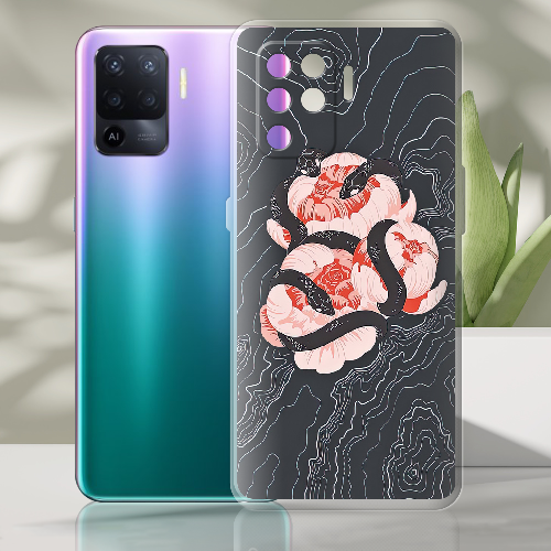 Чехол BoxFace OPPO Reno5 Lite Snake Rose