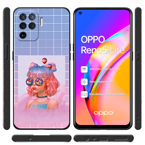 Чехол BoxFace OPPO Reno5 Lite Girl in the Clouds