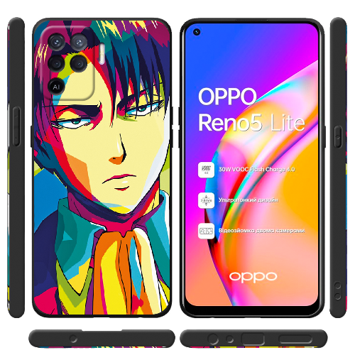 Чехол BoxFace OPPO Reno5 Lite Attack on titan Levi Anime Pop