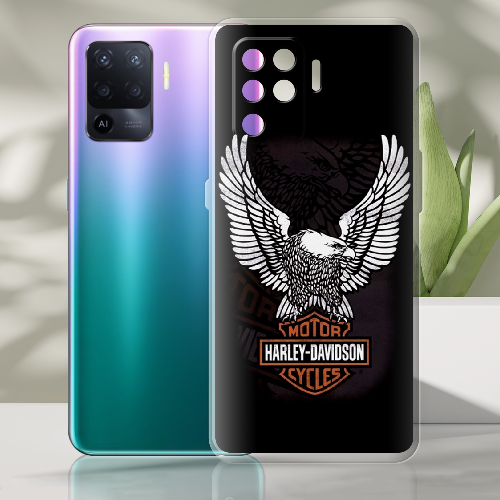 Чехол BoxFace OPPO Reno5 Lite Harley Davidson and eagle