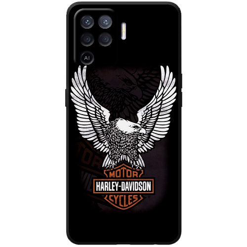 Чехол BoxFace OPPO Reno5 Lite Harley Davidson and eagle