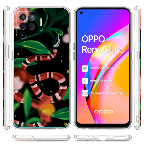 Чехол BoxFace OPPO Reno5 Lite Red Snake