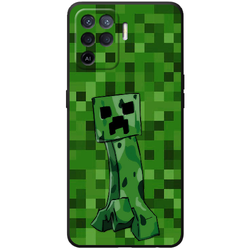 Чехол BoxFace OPPO Reno5 Lite Minecraft Creeper