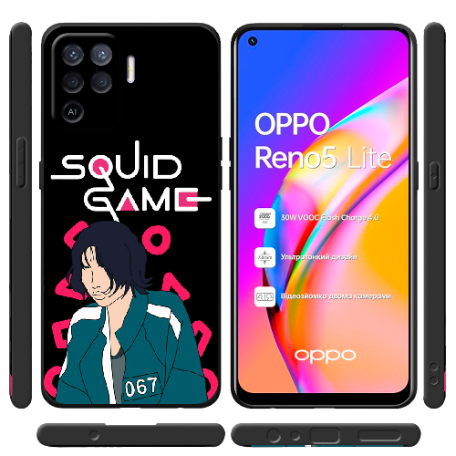 Чехол BoxFace OPPO Reno5 Lite Игра в кальмара игрок 067 Чон Хо Ен