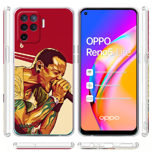 Чехол BoxFace OPPO Reno5 Lite Chester Bennington