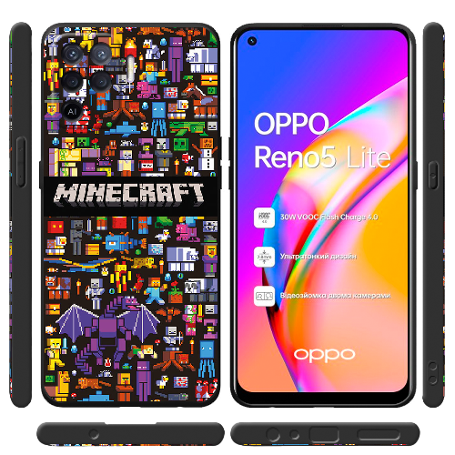 Чехол BoxFace OPPO Reno5 Lite Minecraft Mobbery