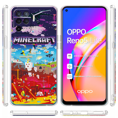 Чехол BoxFace OPPO Reno5 Lite Minecraft World Beyond