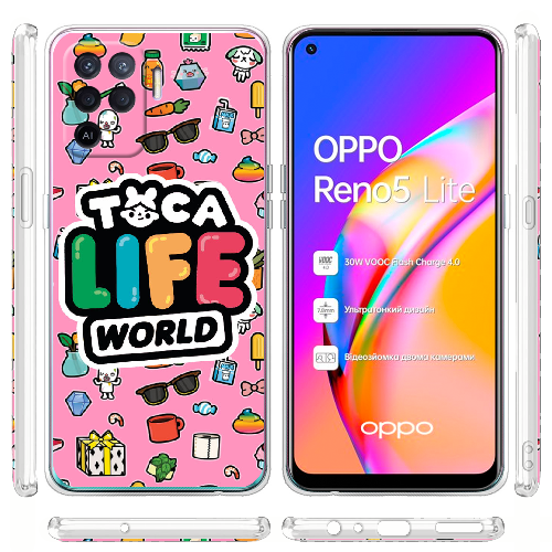 Чехол BoxFace OPPO Reno5 Lite Toca Boca Life World