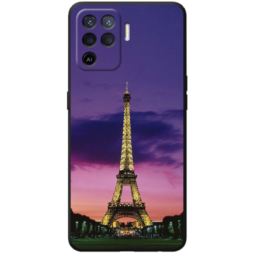 Чехол BoxFace OPPO Reno5 Lite Полночь в Париже