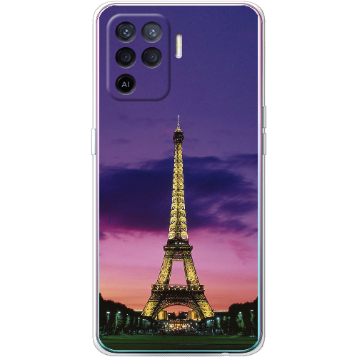 Чехол BoxFace OPPO Reno5 Lite Полночь в Париже