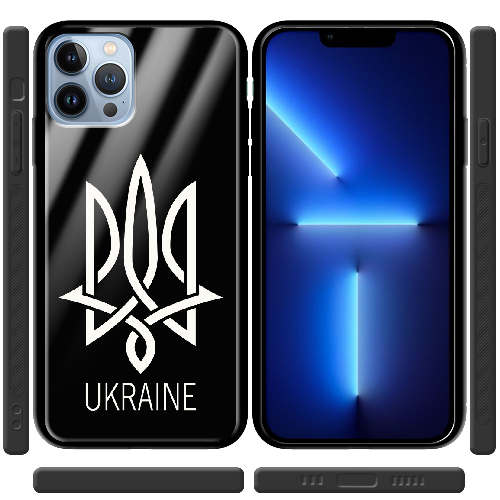 Чехол BoxFace iPhone 13 Pro Max Тризуб монограмма UKRAINE