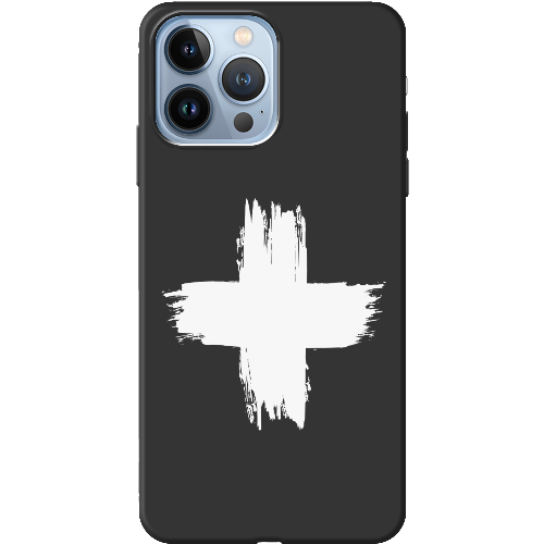 Чехол BoxFace iPhone 13 Pro Max Білий хрест ЗСУ