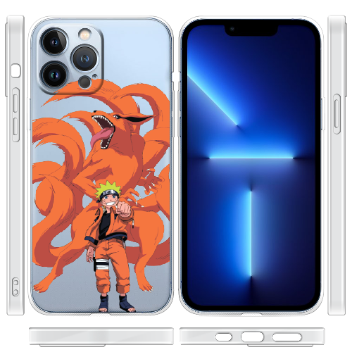 Чехол BoxFace iPhone 13 Pro Max Naruto and Kurama