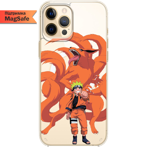Чехол BoxFace iPhone 13 Pro Max Naruto and Kurama