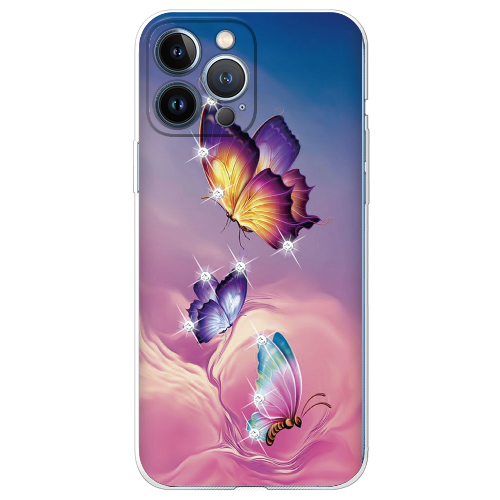 Чехол BoxFace iPhone 13 Pro Max Бабочки со стразами