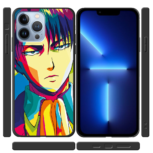 Чехол BoxFace iPhone 13 Pro Max Attack on titan Levi Anime Pop