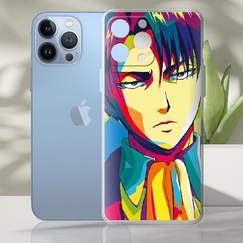 Чехол BoxFace iPhone 13 Pro Max Attack on titan Levi Anime Pop