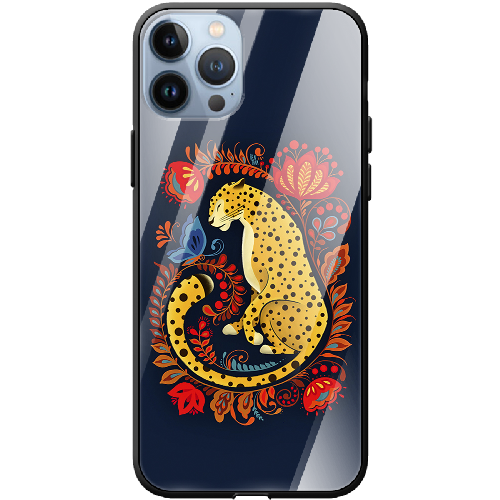 Чехол BoxFace iPhone 13 Pro Max Petrykivka Leopard