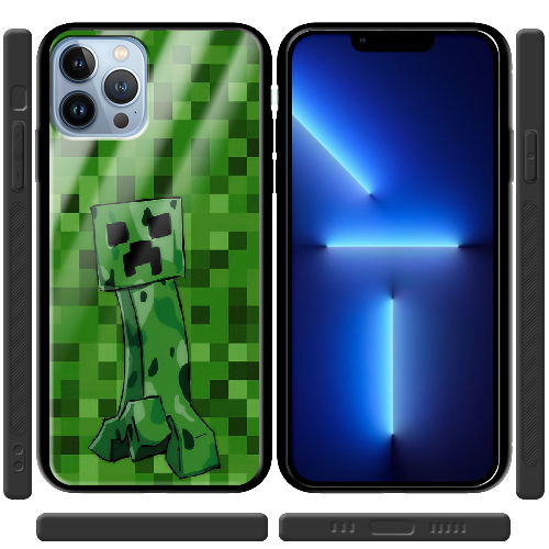 Чехол BoxFace iPhone 13 Pro Max Minecraft Creeper