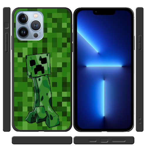 Чехол BoxFace iPhone 13 Pro Max Minecraft Creeper