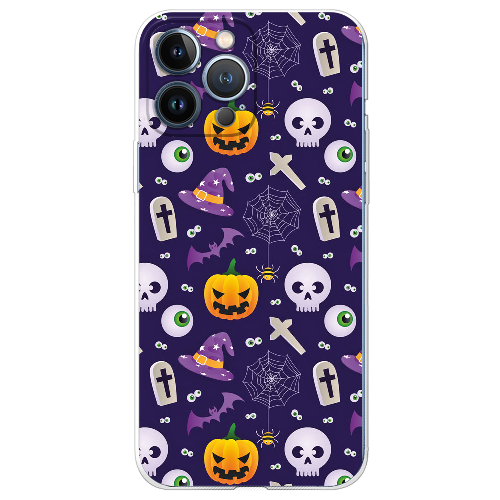 Чехол BoxFace iPhone 13 Pro Max Halloween Purple Mood