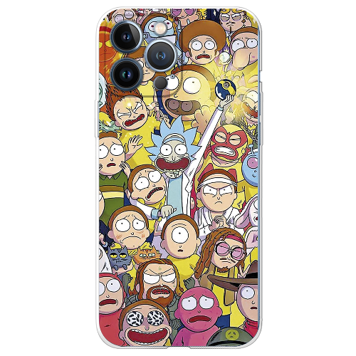 Чехол BoxFace iPhone 13 Pro Max Rick and Morty все герои