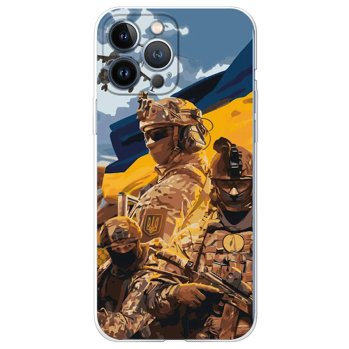 Чехол BoxFace iPhone 13 Pro Max Воїни ЗСУ