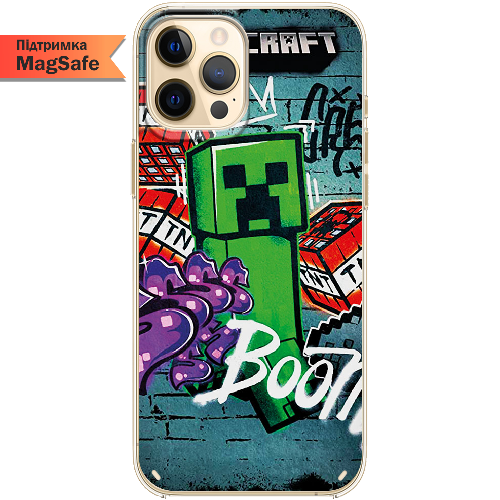 Чехол BoxFace iPhone 13 Pro Max Minecraft Graffiti