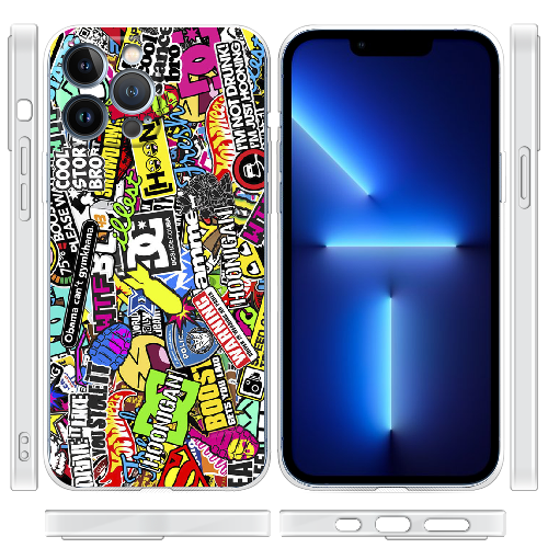 Чехол BoxFace iPhone 13 Pro Max Multicolored Inscriptions